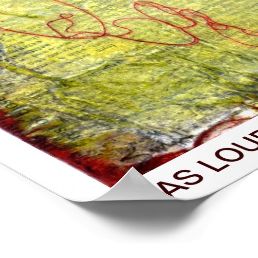 Black Bird Stopp Light LOUD Poster (Ecke)