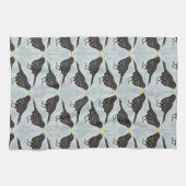 Black Bird Teetuch Geschirrtuch (Horizontal)