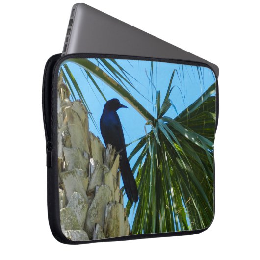 Black Bird Tree Laptopschutzhülle (Vorne Rechts)