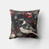 Black Bird Weihnachten Kissen (Rückseite)