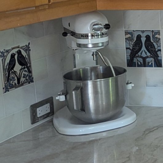 Black Birds Art Nouveau Bird Art Deco BlackBirds Fliese