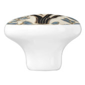 Black Birds Art Nouveau Bird Art Deco BlackBirds Keramikknauf (Seitenansicht)