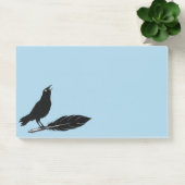 Black Birds Feather Pen Raven Post-it Notes Klebezettel (Büro)