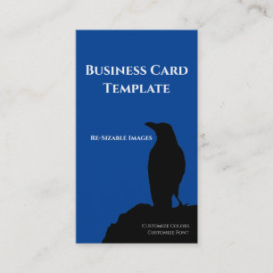 Black Birds Logo Raven Business Card Visitenkarte