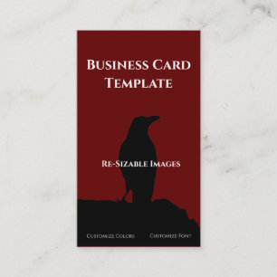 Black Birds Logo Raven Business Card Visitenkarte