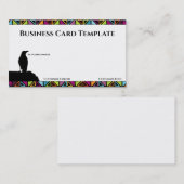 Black Birds Logo Raven Business Card Visitenkarte (Vorne/Hinten)