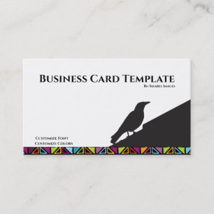 Black Birds Logo Raven Business Card Visitenkarte