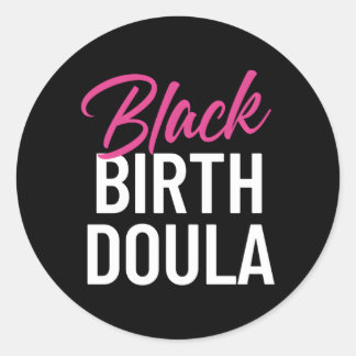 Black Birth Doula Definition African American Runder Aufkleber