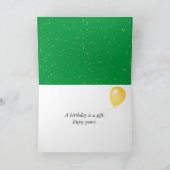 Black Birthday Balloons mit Sparkler Karte (Innenseite)