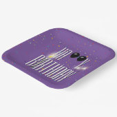 Black Birthday Balloons und Sparkler Pappteller (Gewinkelt)