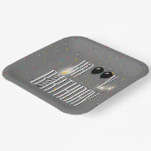 Black Birthday Balloons und Sparkler Pappteller (Gewinkelt)