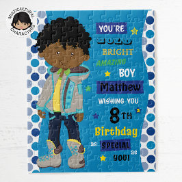 Black Birthday Boy Puzzle