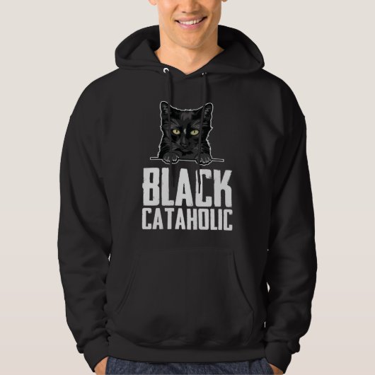 Black  Black cat  Black mom Hoodie (Vorderseite)