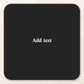 Black-black, simply elegant template, rechteckiger pappuntersetzer (Vorderseite)