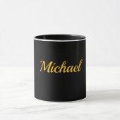 Black-Black Template, Gold Text, Tasse (Zentrum)