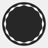Black Blank Circle Custom Spice Sticker (Vorderseite)