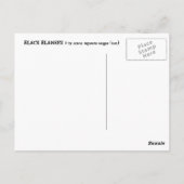 Black Blanket 3 Postkarte (Rückseite)