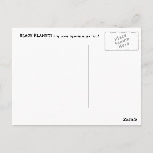 Black Blanket 3 Postkarte (Rückseite)