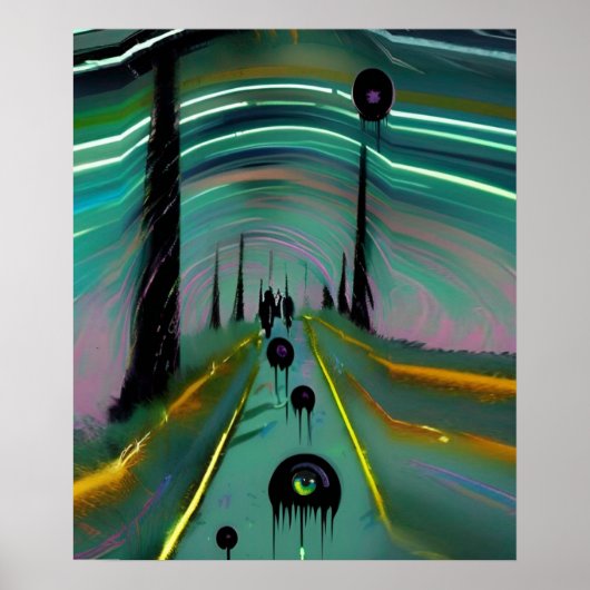 Black Blobs Poster (Vorne)