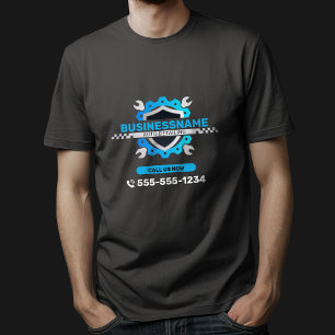 Black & Blue Automotive Auto Detailing Auto-Repara T-Shirt