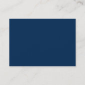 Black Blue Bold Text Trendy Stylish Large  Visitenkarte (Rückseite)