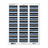 Black Blue Bold Text Trendy Stylish Modern (Vorne)