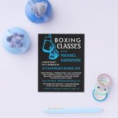 Black & Blue Boxing Handschuhe, Boxing Class Adver Flyer (Einzeln)