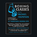 Black & Blue Boxing Handschuhe, Boxing Class Adver Flyer<br><div class="desc">Black & Blue Boxing Handschuhe,  Boxing Class Advert Flyer vom Business Card Store.</div>