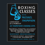 Black & Blue Boxing Handschuhe, Boxing Class Adver Flyer<br><div class="desc">Black & Blue Boxing Handschuhe,  Boxing Class Advert Flyer vom Business Card Store.</div>