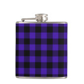 Black Blue Check Flask Flachmann (Vorderseite)
