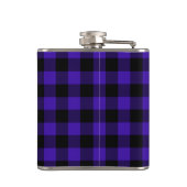 Black Blue Check Flask Flachmann (Rückseite)