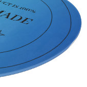 Black Blue Circle Pizza Cutting Board Schneidebrett (Ecke)