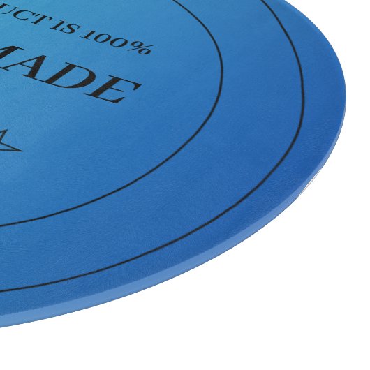 Black Blue Circle Pizza Cutting Board Schneidebrett (Ecke)