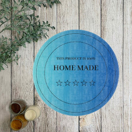 Black Blue Circle Pizza Cutting Board Schneidebrett