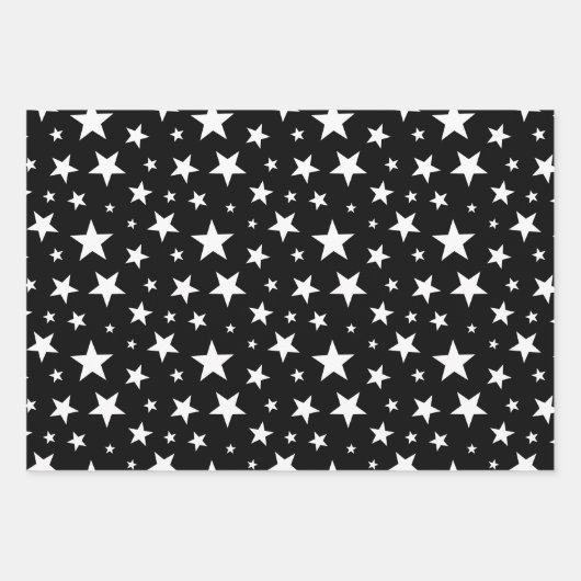 Black Blue Custom Birday Year Wrapper Geschenkpapier Set (Vorderseite 2)