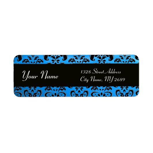 BLACK BLUE DAMASK (Vorne)