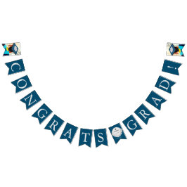 Black Blue Foto Glückwunschs Grad Graduate Abschlu Wimpelkette