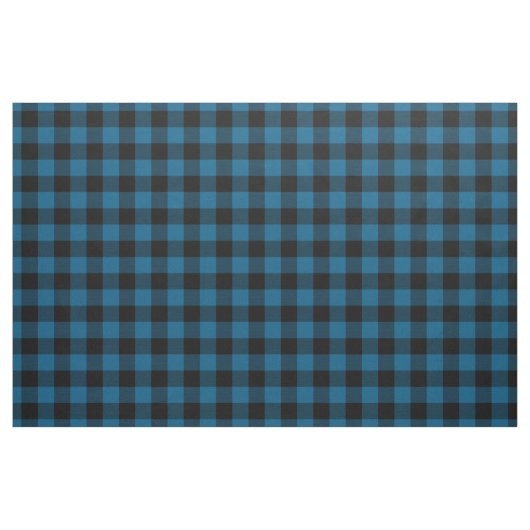 Black Blue Gingham Karos Stoff (Fat Quarter (45,7 x 55,9 cm))