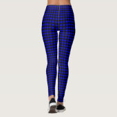 Black & Blue Gingham - Leggings (Rückseite)