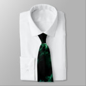 Black Blue Green Neon Marble Neck Tie Krawatte (Gebunden)