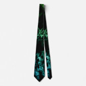 Black Blue Green Neon Marble Neck Tie Krawatte (Vorderseite)