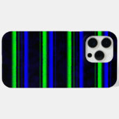 Black Blue Green Stripes Case-Mate iPhone Hülle (Rückseite (Horizontal))