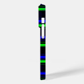Black Blue Green Stripes Case-Mate iPhone Hülle (Rückseite / Links)