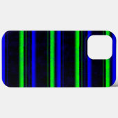 Black Blue Green Stripes Case-Mate iPhone Hülle (Rückseite (Horizontal))
