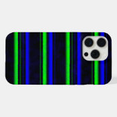 Black Blue Green Stripes iPhone Hülle (Rückseite (Horizontal))