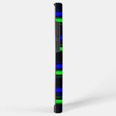 Black Blue Green Stripes Samsung Galaxy Hülle (Rechte Seite)