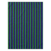 Black Blue Green Stripes Tischdecke (Vorderseite)