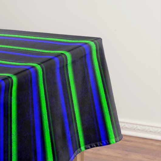 Black Blue Green Stripes Tischdecke (Beispiel)