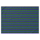Black Blue Green Stripes Tischdecke (Vorderseite (Horizontal))