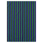 Black Blue Green Stripes Tischdecke (Vorderseite)